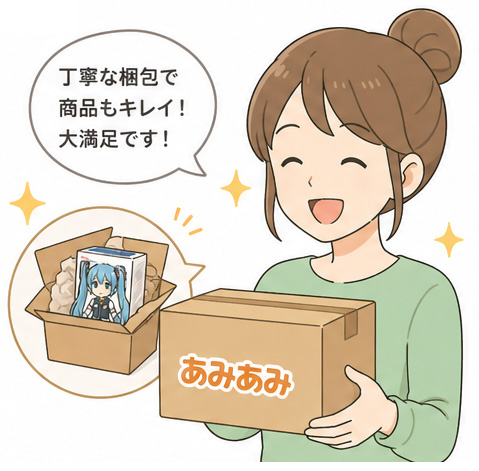 イラスト_あみあみの口コミ3